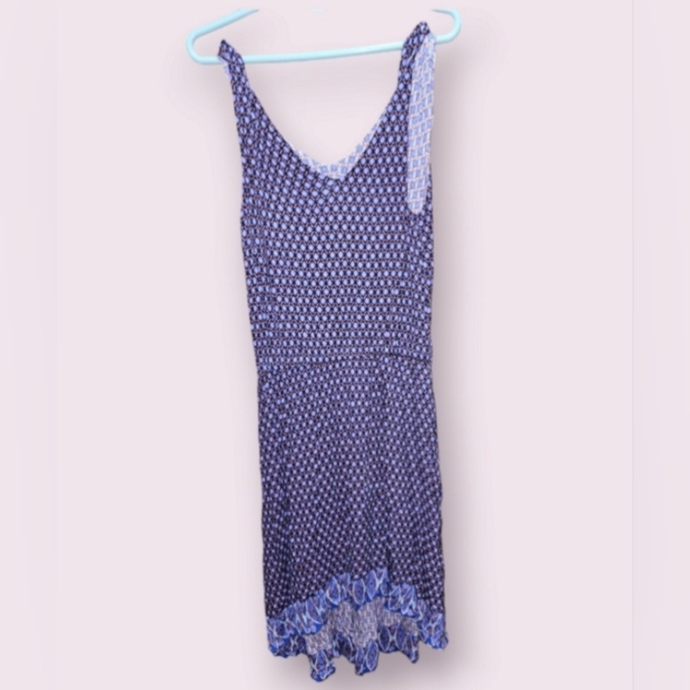 Matilda Jane HI Low Dress Caravan Sleeveless Twist Straps Purple Large